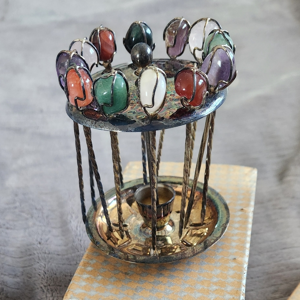 Silver gem stone picks